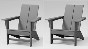lot 116 image: LOT OF 2 Moore POLYWOOD Outdoor Patio Chair, Adirondack Chair - Threshold