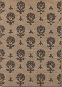 lot 125 image: Block Print Outdoor Area Rug - Threshold