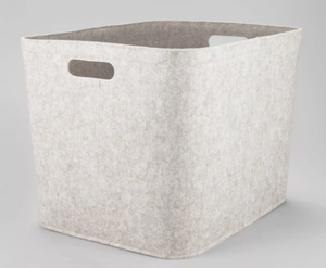 lot 317 image: LOT OF 3 Felt Basket with Stitching - Brightroom