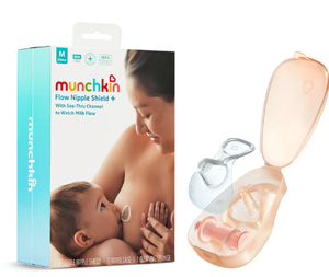 lot 358 image: Munchkin Flow Nipple Shield Starter Kit with See-Thru Channel to Watch Milk Flow when Breastfeeding