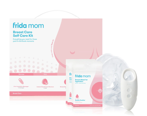 lot 363 image: Frida Mom Breast Care Self Care Kit with 2-in-1 Lactation Massager, Hydrating Mask Supplements, and Breast Warmer for Breastfeeding Relief