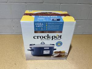 lot 225 image: Crock-Pot 7qt Cook & Carry One Touch Programmable Slow Cooker