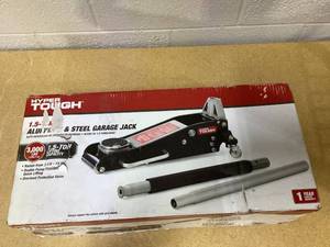 lot 401 image: Hyper Tough TH31501 1.5 Ton Aluminum and Steel Floor Jack