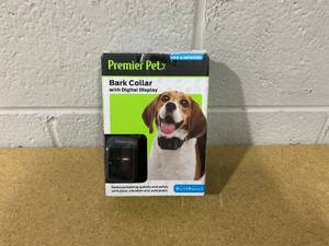 lot 332 image: Premier Pet Bark Collar with Digital Display, Multiple Corrections, including Tone, Vibration and Static Stimulation