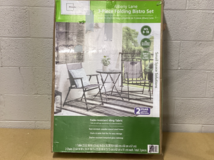 lot 418 image: 2PCS Mainstays Albany Lane Outdoor Bistro Set