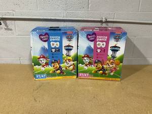 lot 368 image: LOT OF 2 Parents Choice Paw Patrol Training Pants for GirlsBoys, 3T4T, 86 Count