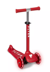 lot 142 image: Radio Flyer Glider Junior Kick Scooter with Light Up Wheels 3-Wheel, Ages 2-5, 44 lb Capacity