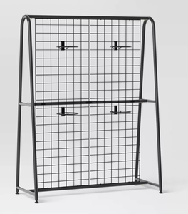 lot 151 image: A-Frame Patio Decorative Screen Black 1.83x5.41x4.25 - Room Essentials