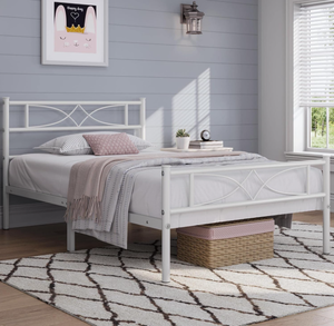 lot 413 image: Twin Size Yaheetech Metal Bed Frame, Platform Bed Frame