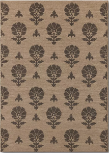 lot 448 image: Block Print Outdoor Area Rug - Threshold