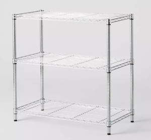 lot 469 image: 3 Tier Wide Wire Shelving - Brightroom