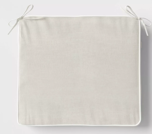 lot 474 image: LOT OF 4 18x20 Outdoor Seat Cushion with Contrast Piping - Threshold