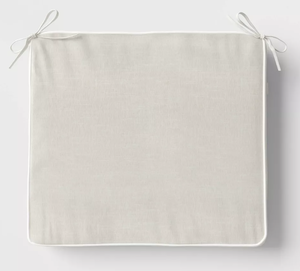 lot 477 image: LOT OF 4 18x20 Outdoor Seat Cushion with Contrast Piping - Threshold