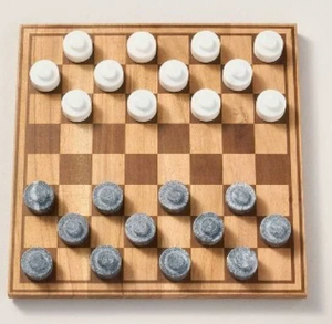lot 189 image: Hearth & Hand with Magnolia Wood Marble Checkers Board Game