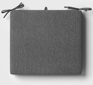 lot 192 image: LOT OF 6 18x20 Woven Outdoor Chair Seat Cushion Charcoal - Threshold
