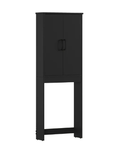 lot 285 image: Mainstays Ardent Over-the-Toilet Space Saver Storage Cabinet, Black