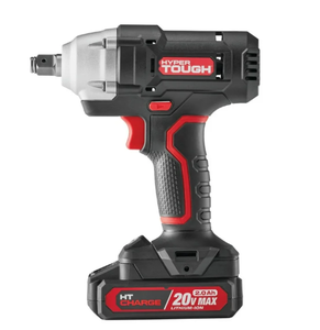 lot 286 image: Hyper Tough 20V Cordless 12-inch Impact Wrench, Variable Speed Trigger, 2.0 Ah  Charger, 5774