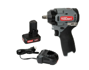 lot 287 image: Hyper Tough 12V Max Cordless Brushless Impact Wrench with 4.0Ah Lithium-Ion Battery and Charger, 225 ft-lbs Torque