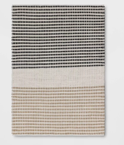 lot 292 image: 5x7 Color Block Braided Outdoor Area Rug Ivory - Threshold