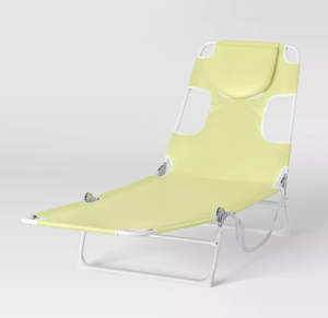 lot 397 image: Sun Squad Outdoor Portable Folding Beach Lounger Chair