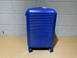 lot 251 image: Sarah Jessica Parker Signature Hardside Expandable Large Checked Spinner Suitcase