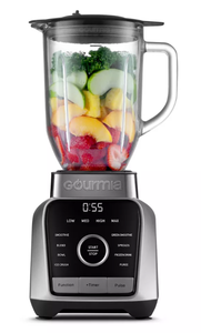 lot 259 image: Gourmia Digital Blender with 8 Total Blend Programs, 4 Speeds & Round-Plated Tamper Gray 1500W, Crushes Ice, Smoothie Maker