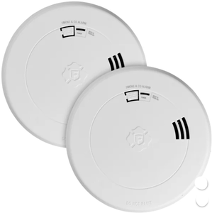 lot 264 image: LOT OF 2 2PCS First Alert Voice & Location Alerts 2-in-1 Smoke & Carbon Monoxide