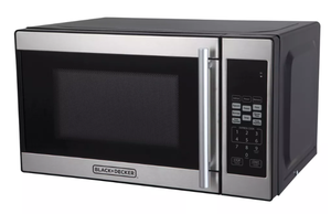 lot 270 image: BLACKDECKER 0.7 cu ft 700W Microwave Oven - Black - Countertop, Small Dorm Microwave