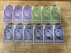 lot 43 image: lot of 12 Paracord rope Lightning to USB