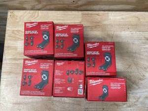 lot 77 image: Lot of 6 Milwaukee 360 Degree Laser Bracket