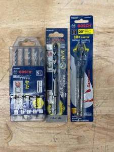 lot 128 image: Lot of 3 assortment of Bosch Bits