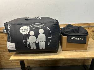 LOVESAC MOVIESAC with Black Cover
