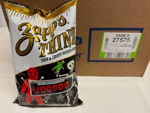 lot 399 image: 24x 2.75oz Utz Zapps Thinz-Not Spicy