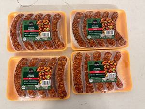 lot 30 image: A. 3x Hot Italian Sausage