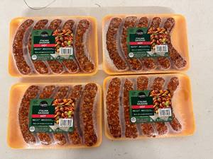 lot 36 image: A. 3x Hot Italian Sausage