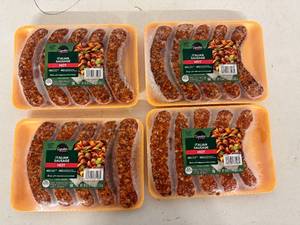 lot 37 image: A. 3x Hot Italian Sausage