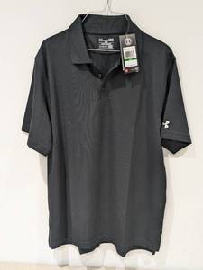 lot 60 image: NEW UNDER ARMOUR LARGE GOLF POLO (BLACK)