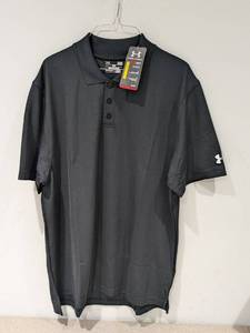 lot 63 image: NEW UNDER ARMOUR LARGE GOLF POLO (BLACK)