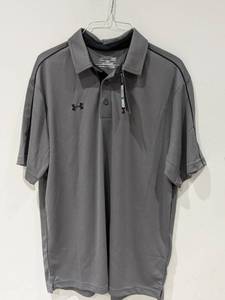 lot 66 image: NEW UNDER ARMOUR LARGE GOLF POLO (GRAY)