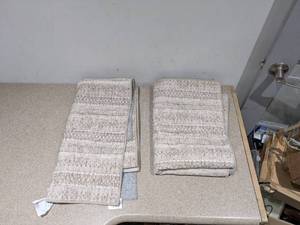 lot 91 image: (2) WYATT & ASH MACHINE WASHABLE RUNNERS (TAN)