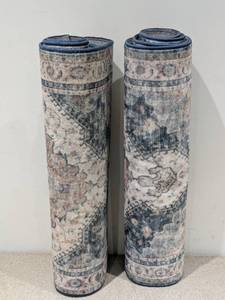 lot 99 image: (2) WYATT & ASH GERALDINE MACHINE WASHABLE RUNNERS