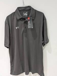 lot 62 image: NEW UNDER ARMOUR LARGE GOLF POLO (GRAY)