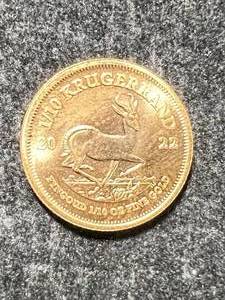 1/10TH TROY OZ .999 FINE GOLD 2022 S. AFRICAN KRUGERRAND
