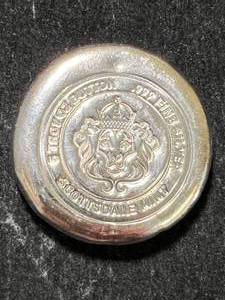5 TROY OZ .999 FINE SILVER SCOTTSDALE MINT ROUND
