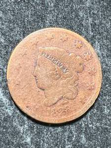 lot 28 image: 1828 US CORONET HEAD LARGE CENT