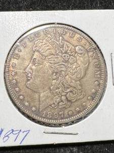 lot 29 image: 1897 US MORGAN SILVER DOLLAR