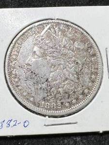lot 40 image: 1882-O US MORGAN SILVER DOLLAR