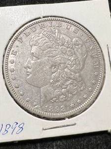 lot 49 image: 1898 US MORGAN SILVER DOLLAR