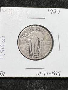 lot 57 image: 1927 US STANDING LIBERTY QUARTER
