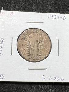 lot 64 image: 1927-D US STANDING LIBERTY QUARTER